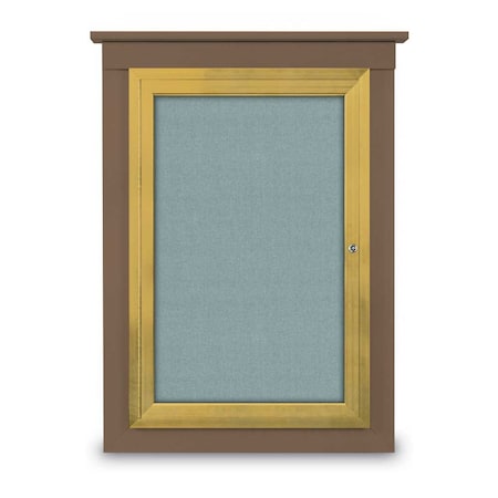 United Visual Products Single Door Enclosed Cathedral Letterboa UV1300CD-BLACK-BLUE